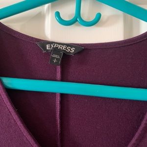 SOLD Express Long Sleeve Grape Dress - Size Small